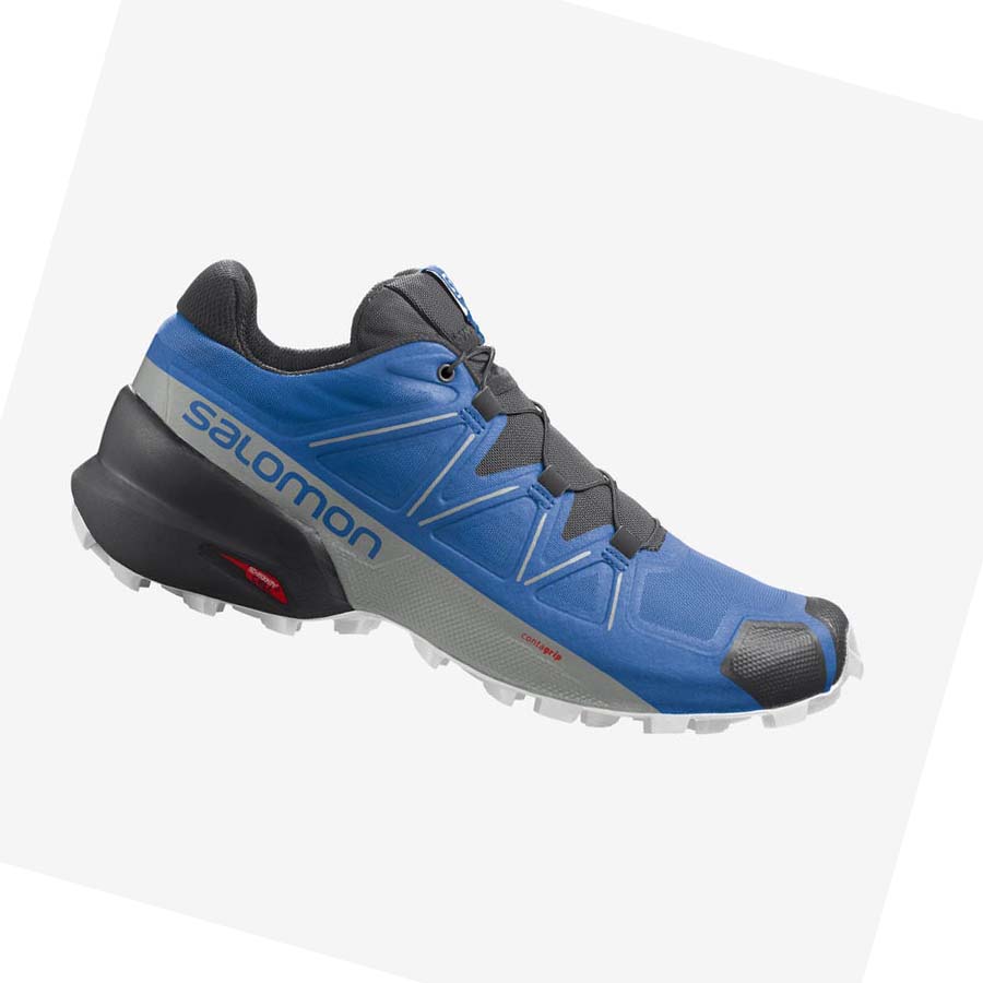 Tenis Para Trail Running Salomon SPEEDCROSS 5 Hombre Azules Negros | MX 3513QMA